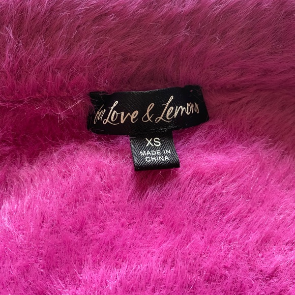 For Love & Lemons Purple Fiona Cropped Cardigan - Picture 6 of 6